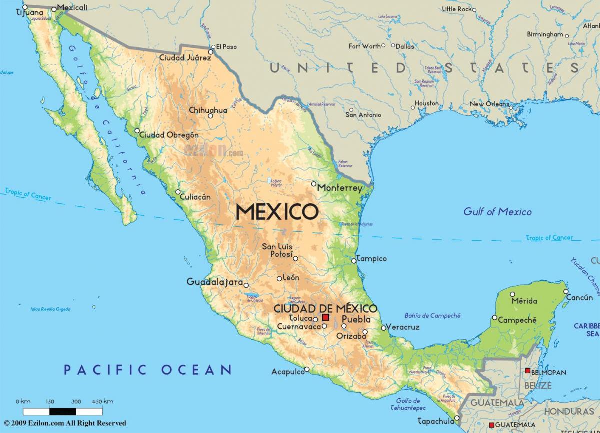 kartes Meksika