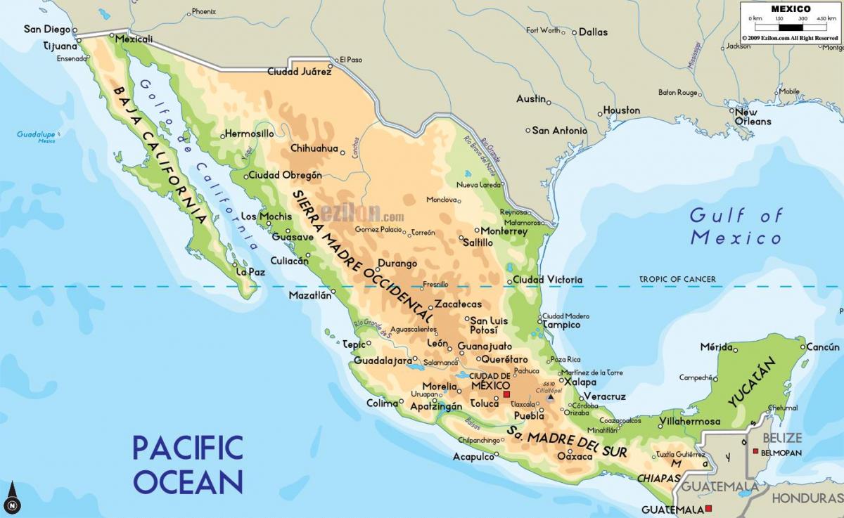 meksikas karte