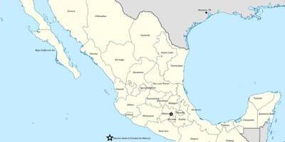 Karte Mexico valsts
