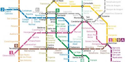 Metro karte Meksika