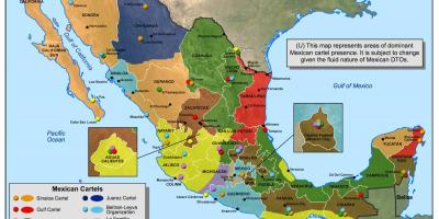 Meksikāņu kartelis karte