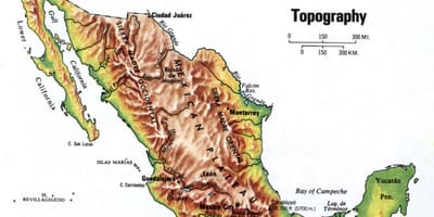 Meksika topogrāfisko karšu